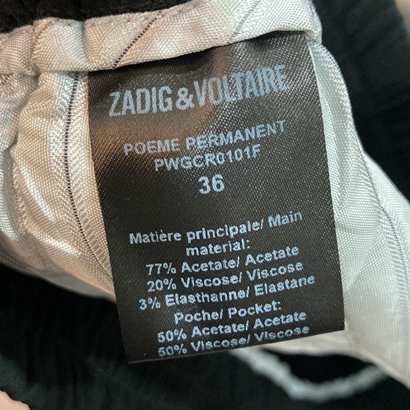 ZADIG AND VOLTAIRE POEME PANTS - Picture 9 of 10